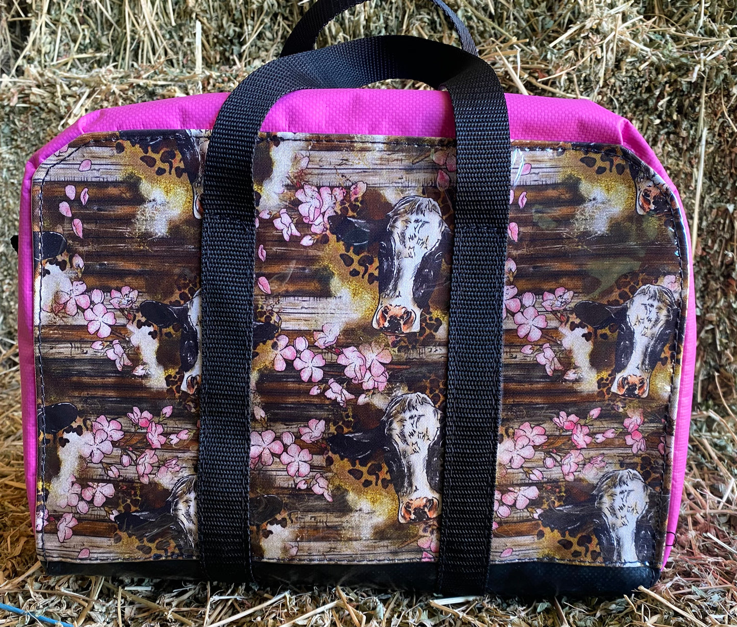 Pink Flower Cow Bag