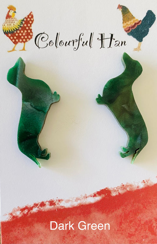 Large Dachshund Earrings