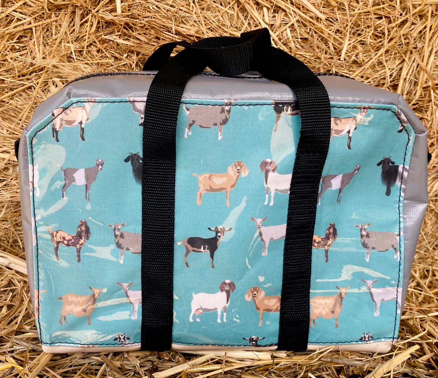 Blue and Grey Goat Bag