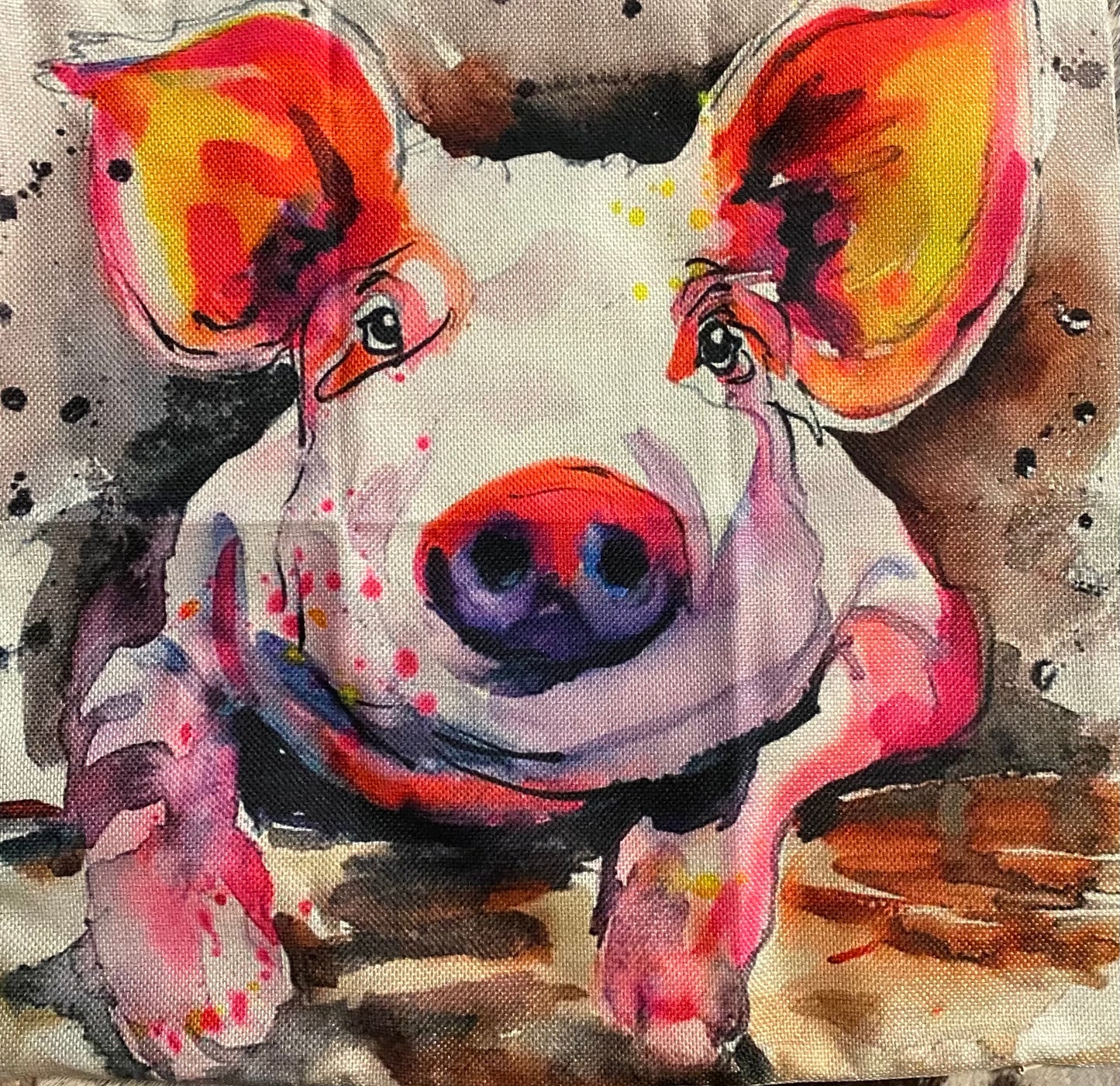 Pig pillow case