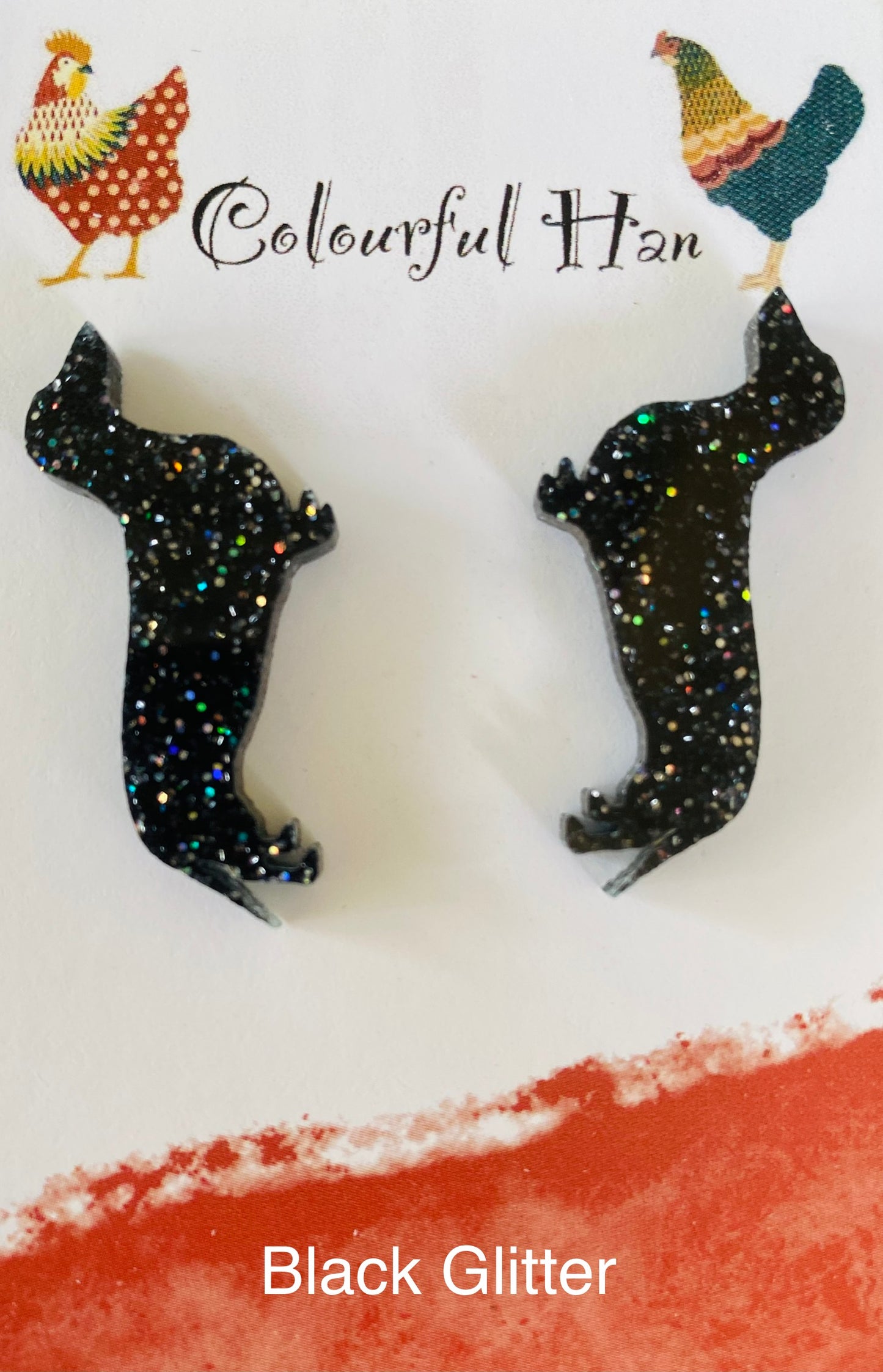 Large Dachshund Earrings