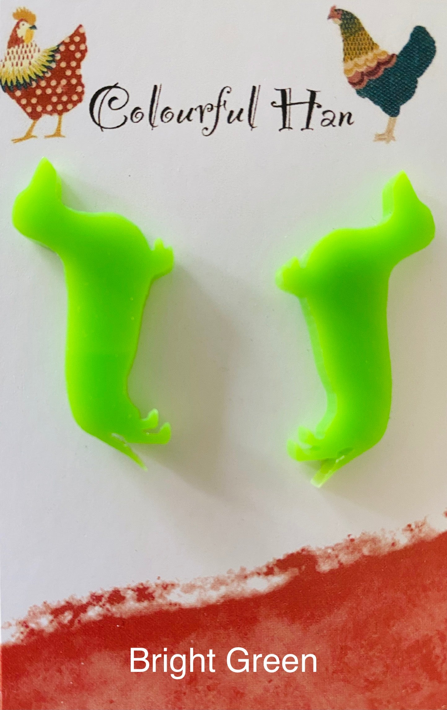 Large Dachshund Earrings
