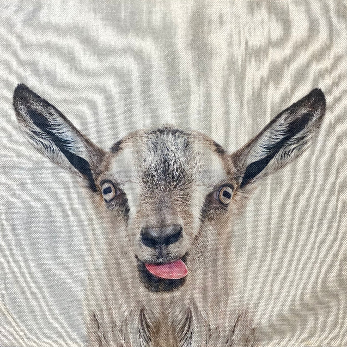 Goat pillow case