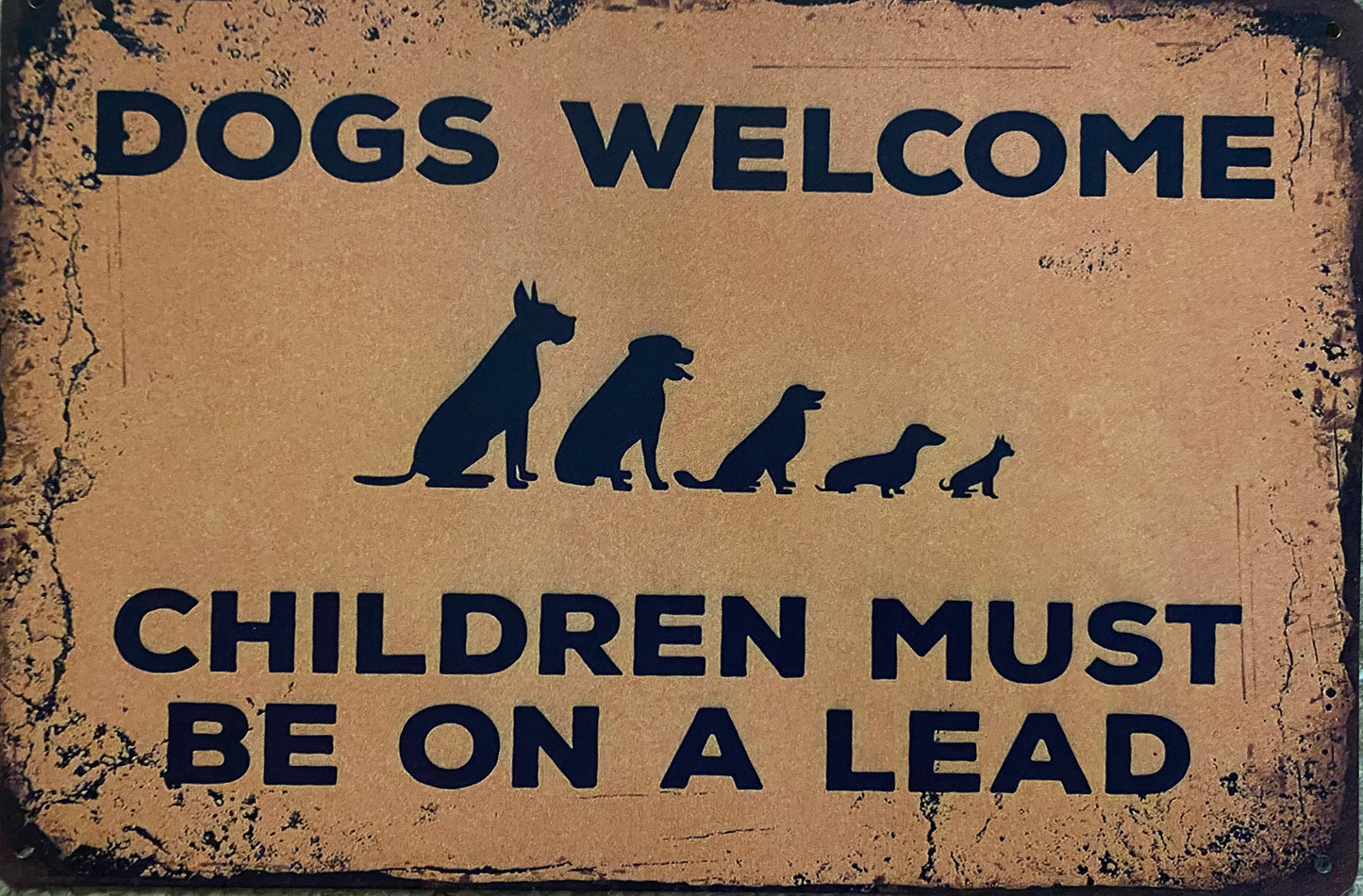 Dogs welcome children must be on a lead