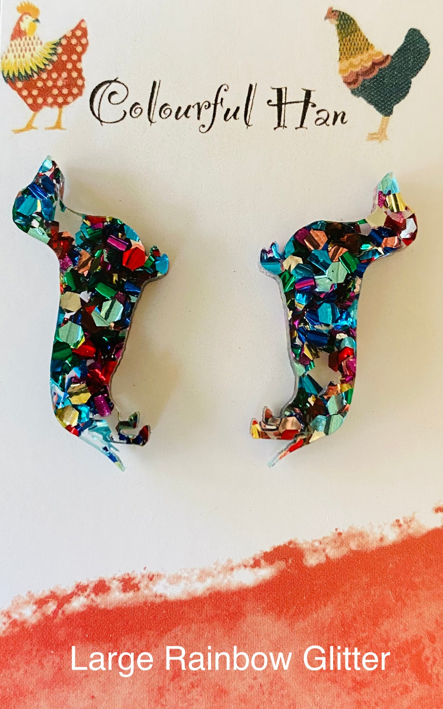 Large Dachshund Earrings