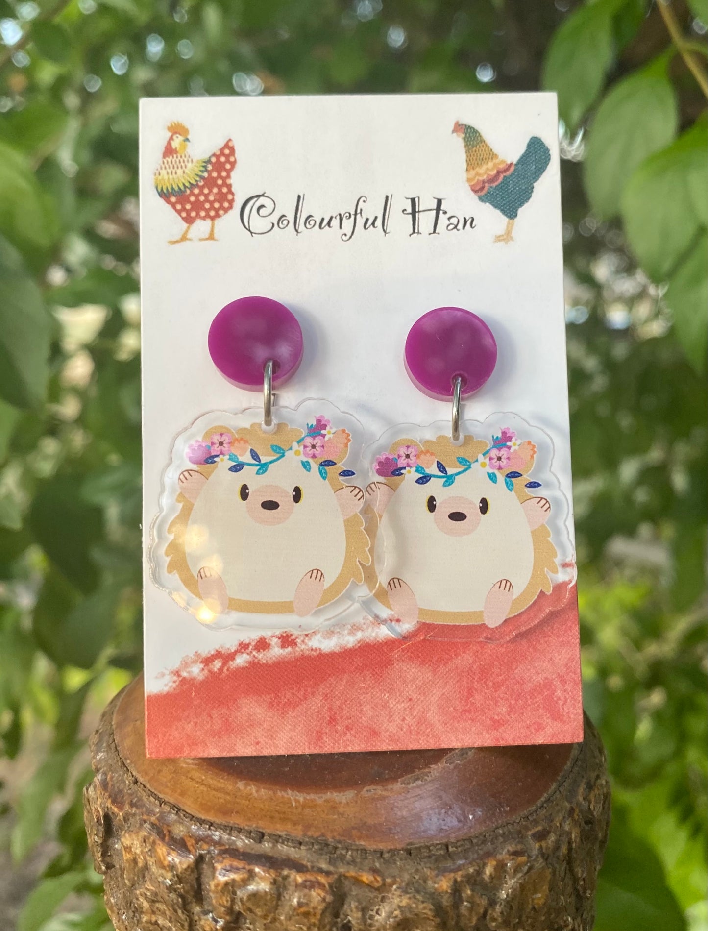 Hedgehog Earrings