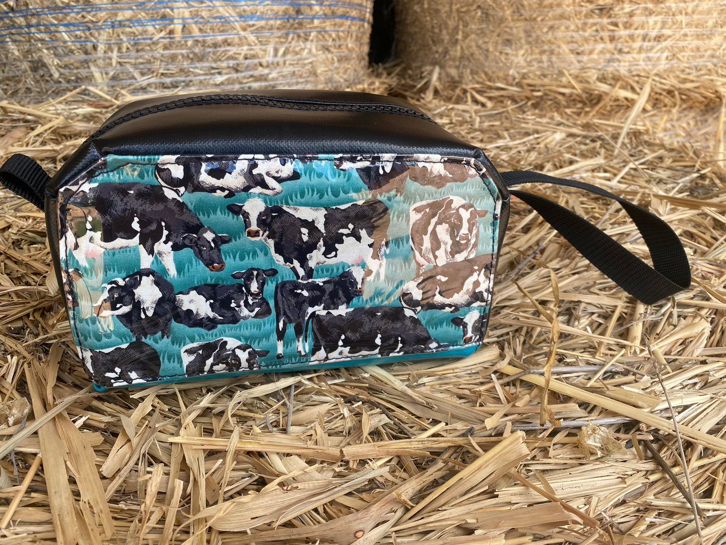 Teal Cow Bag