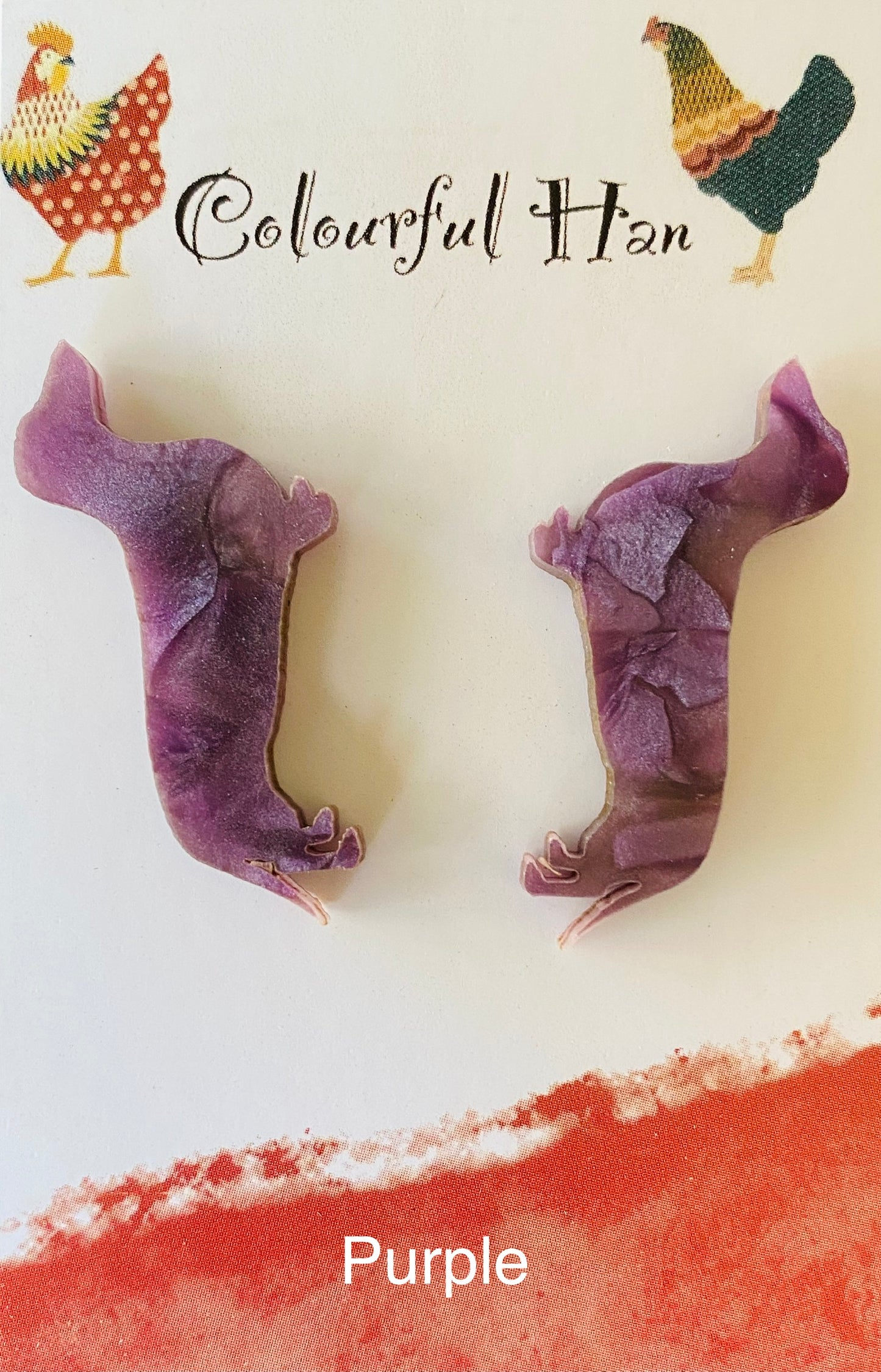 Large Dachshund Earrings