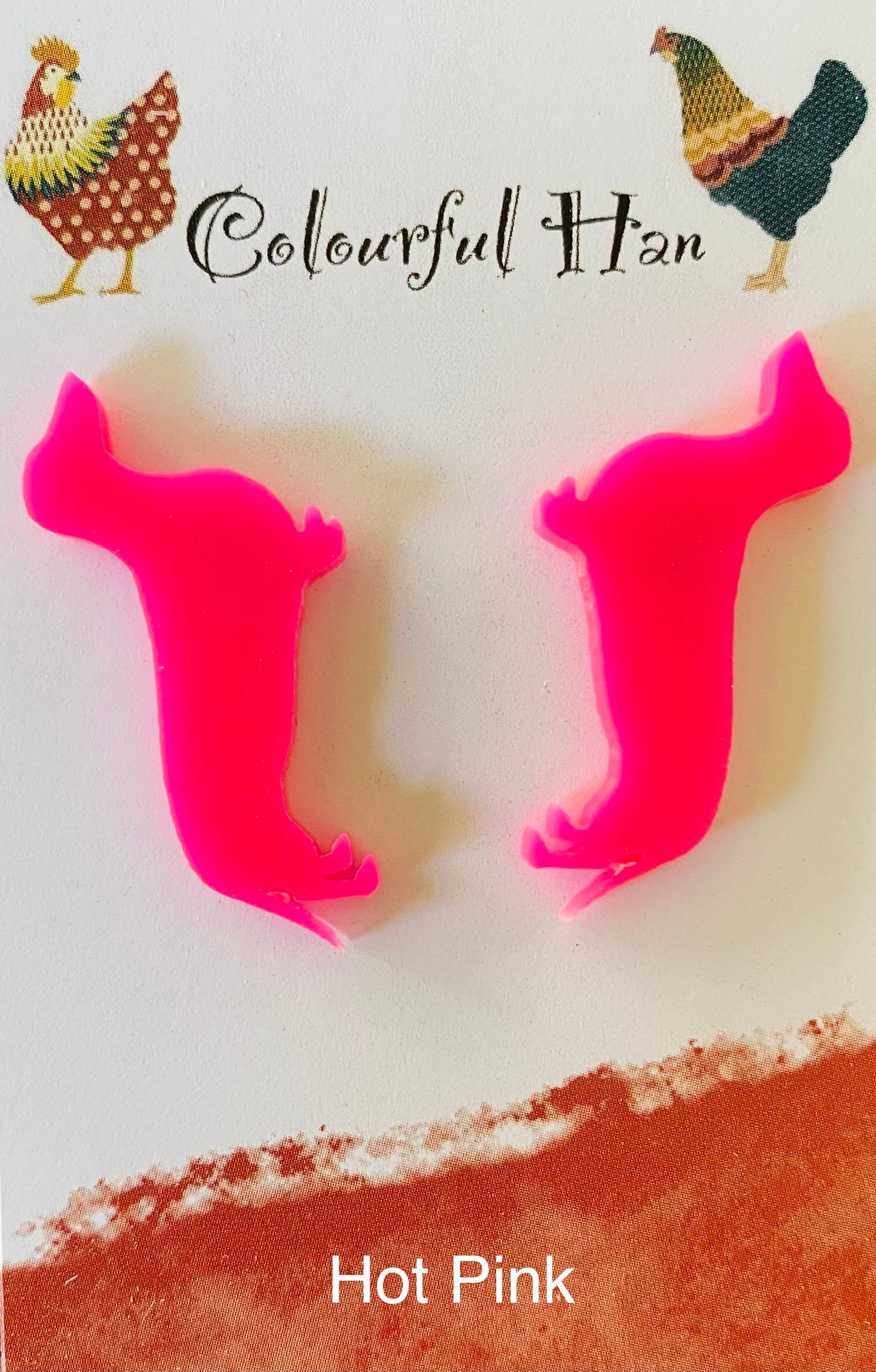 Large Dachshund Earrings