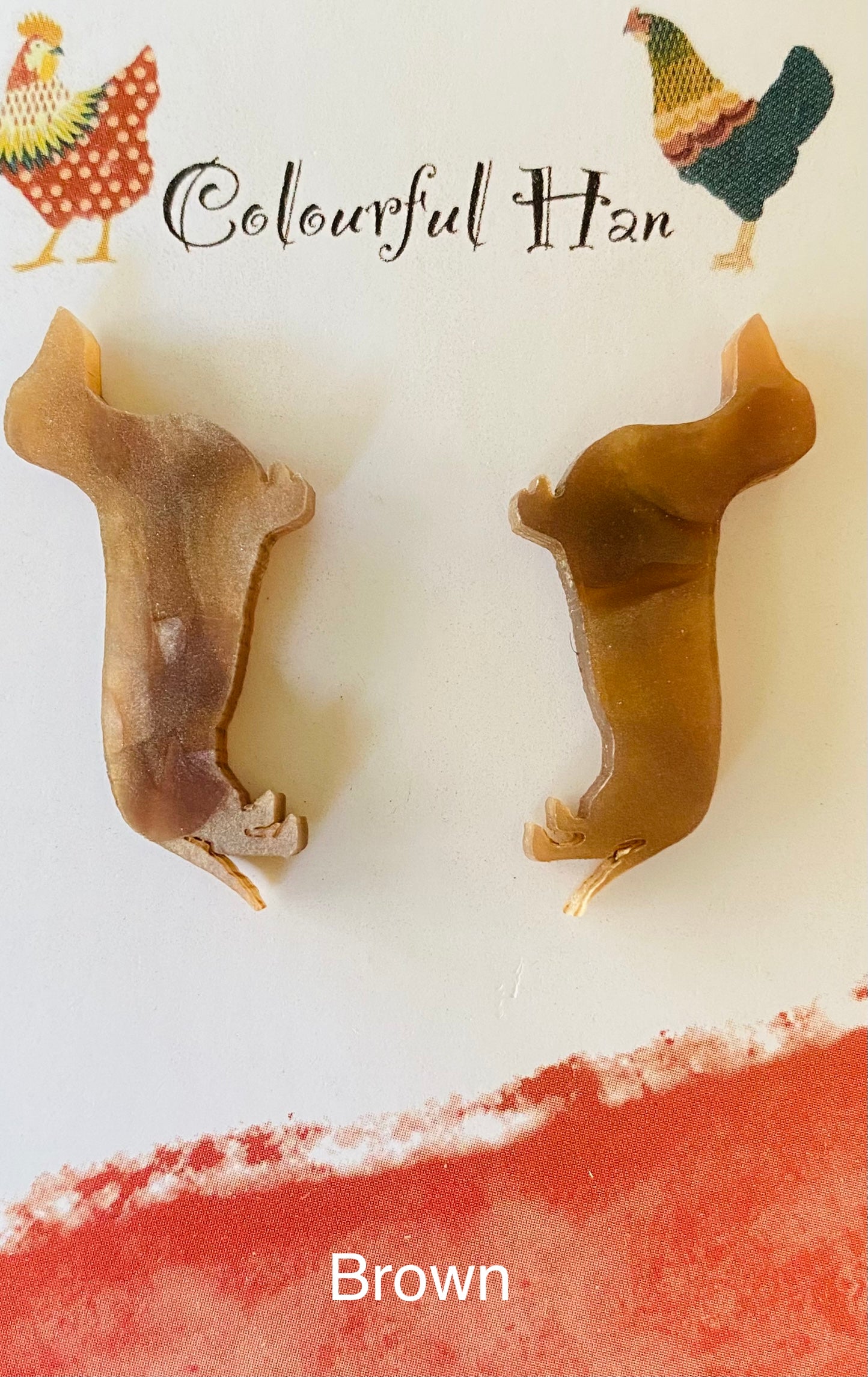 Large Dachshund Earrings