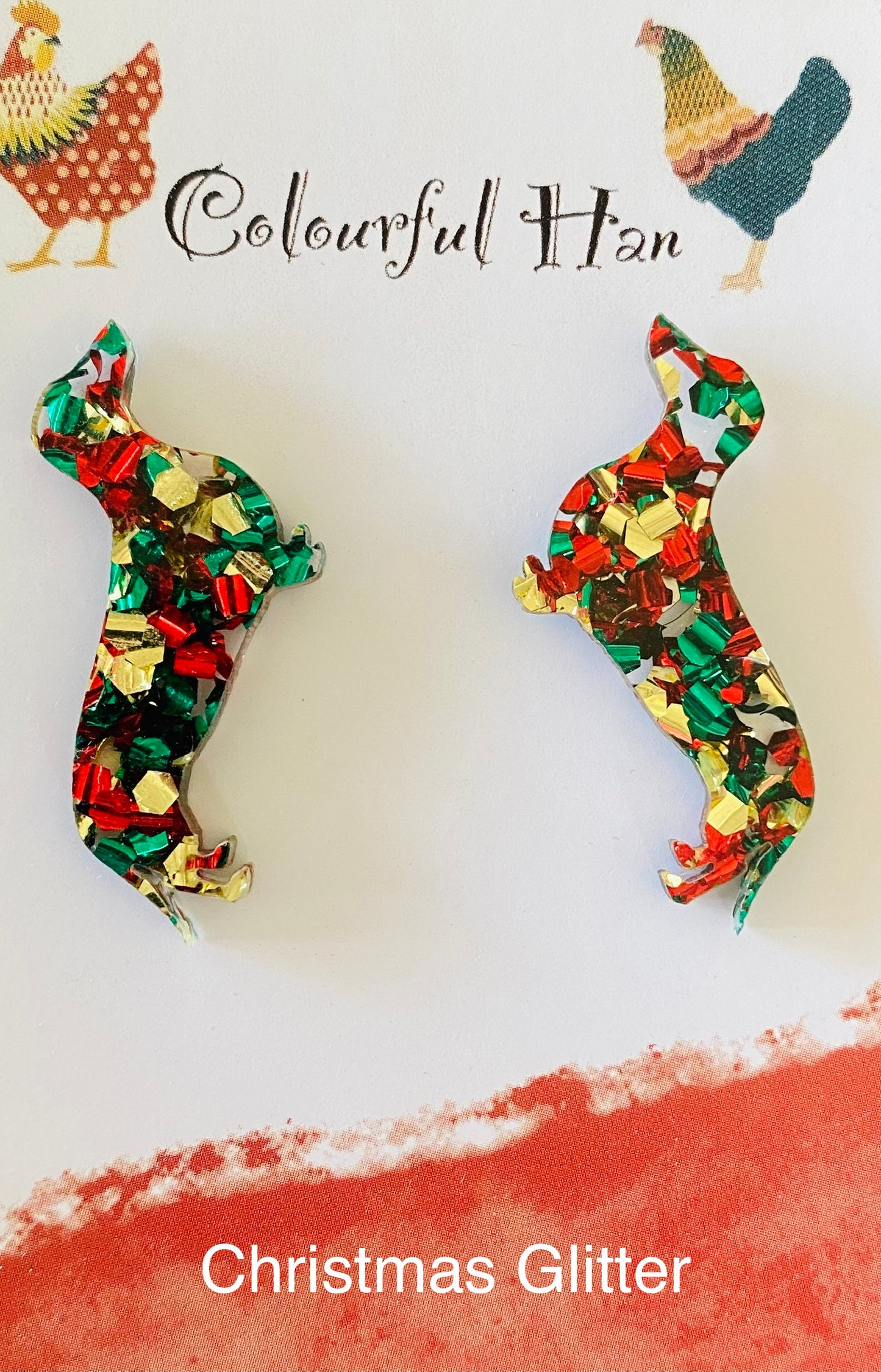Large Dachshund Earrings