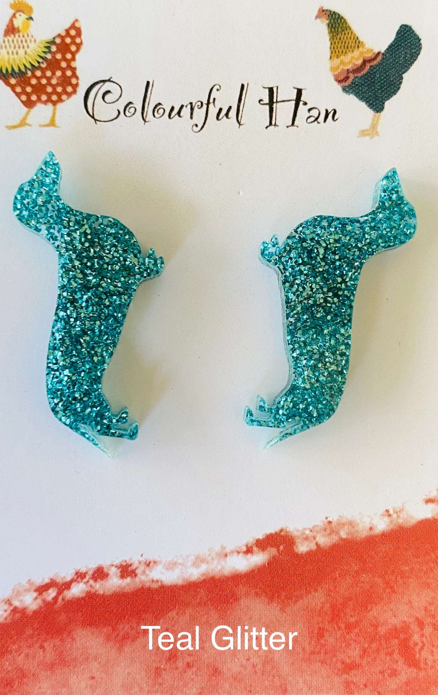 Large Dachshund Earrings