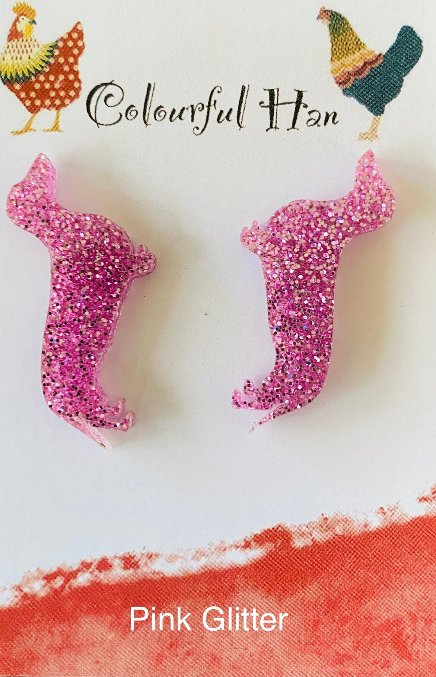 Large Dachshund Earrings