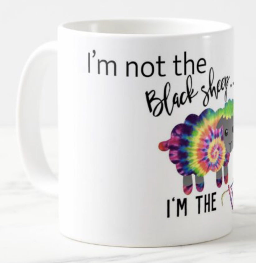 I’m not the black sheep… I’m the tie-dyed one Coffee Mug