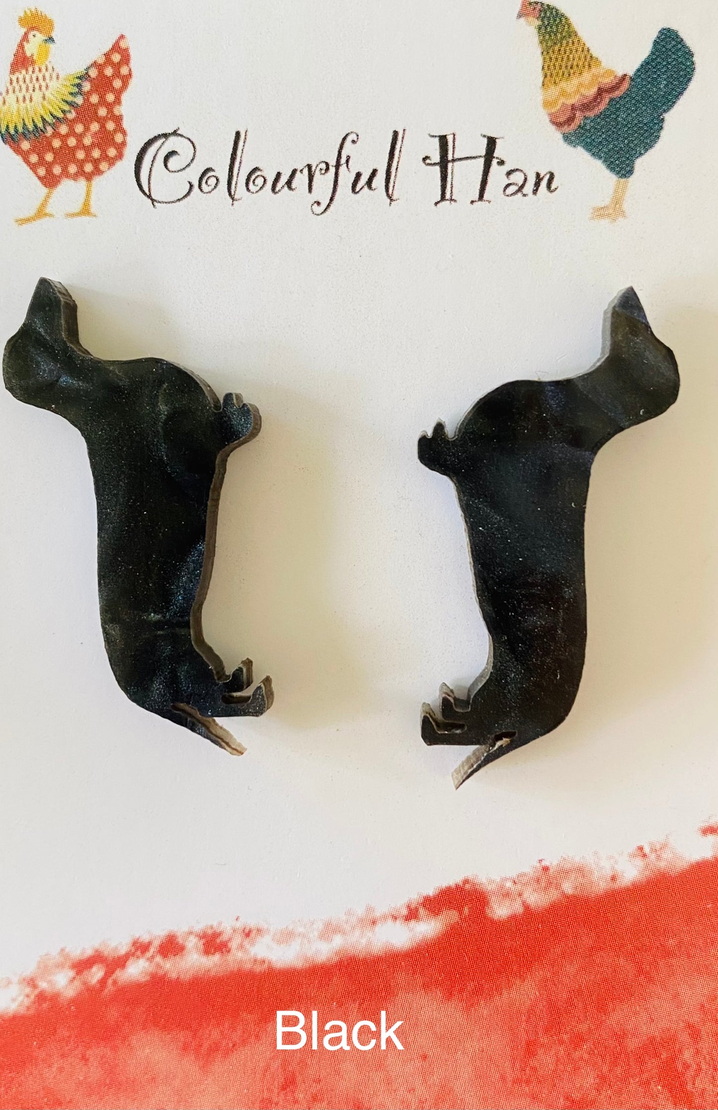 Large Dachshund Earrings