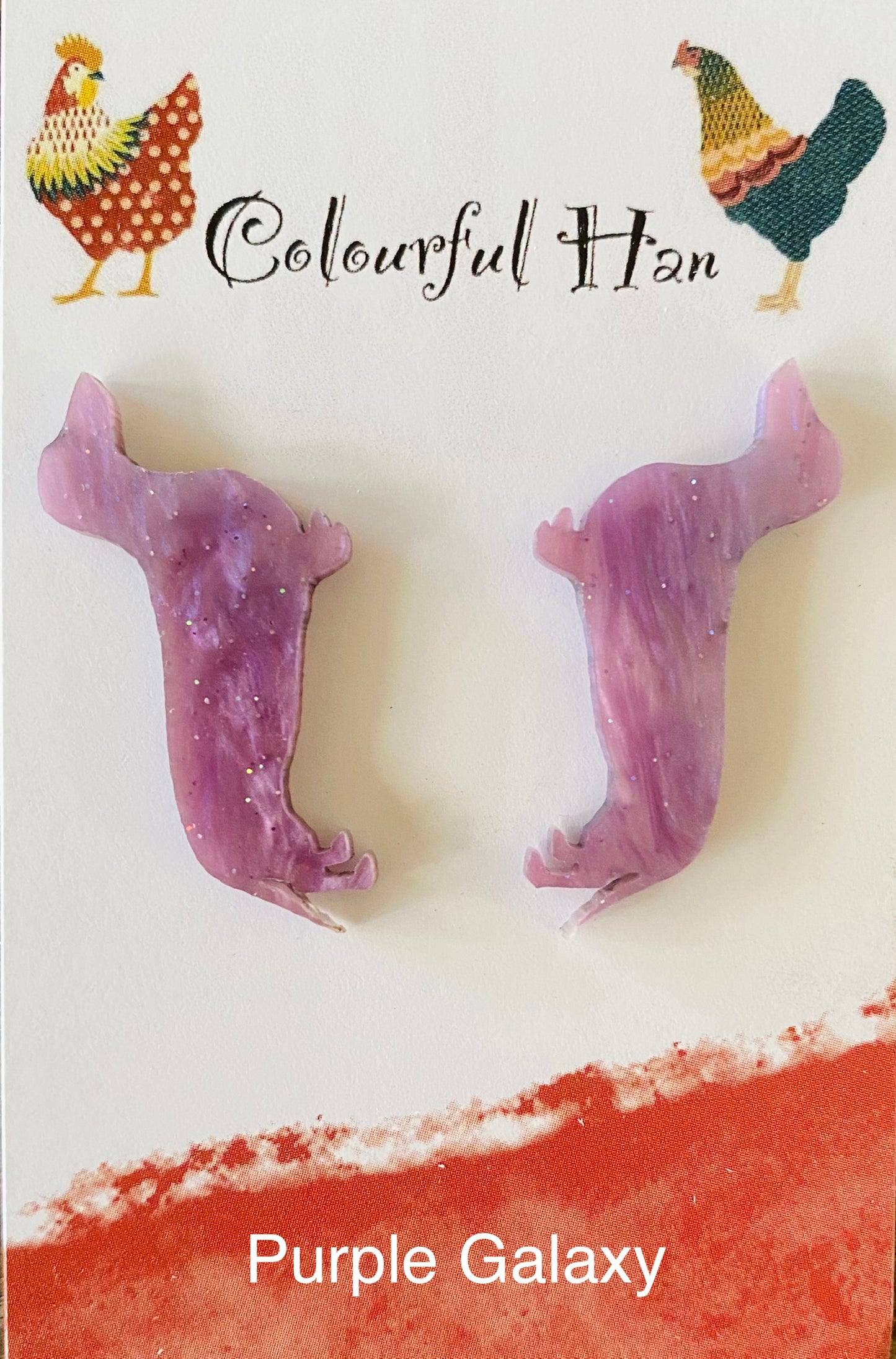 Large Dachshund Earrings