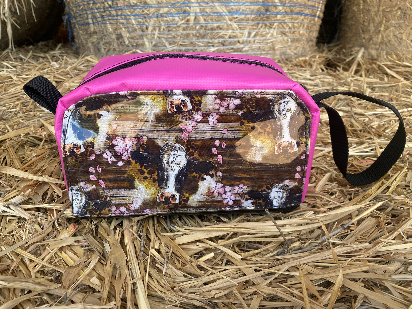 Pink Flower Cow Bag