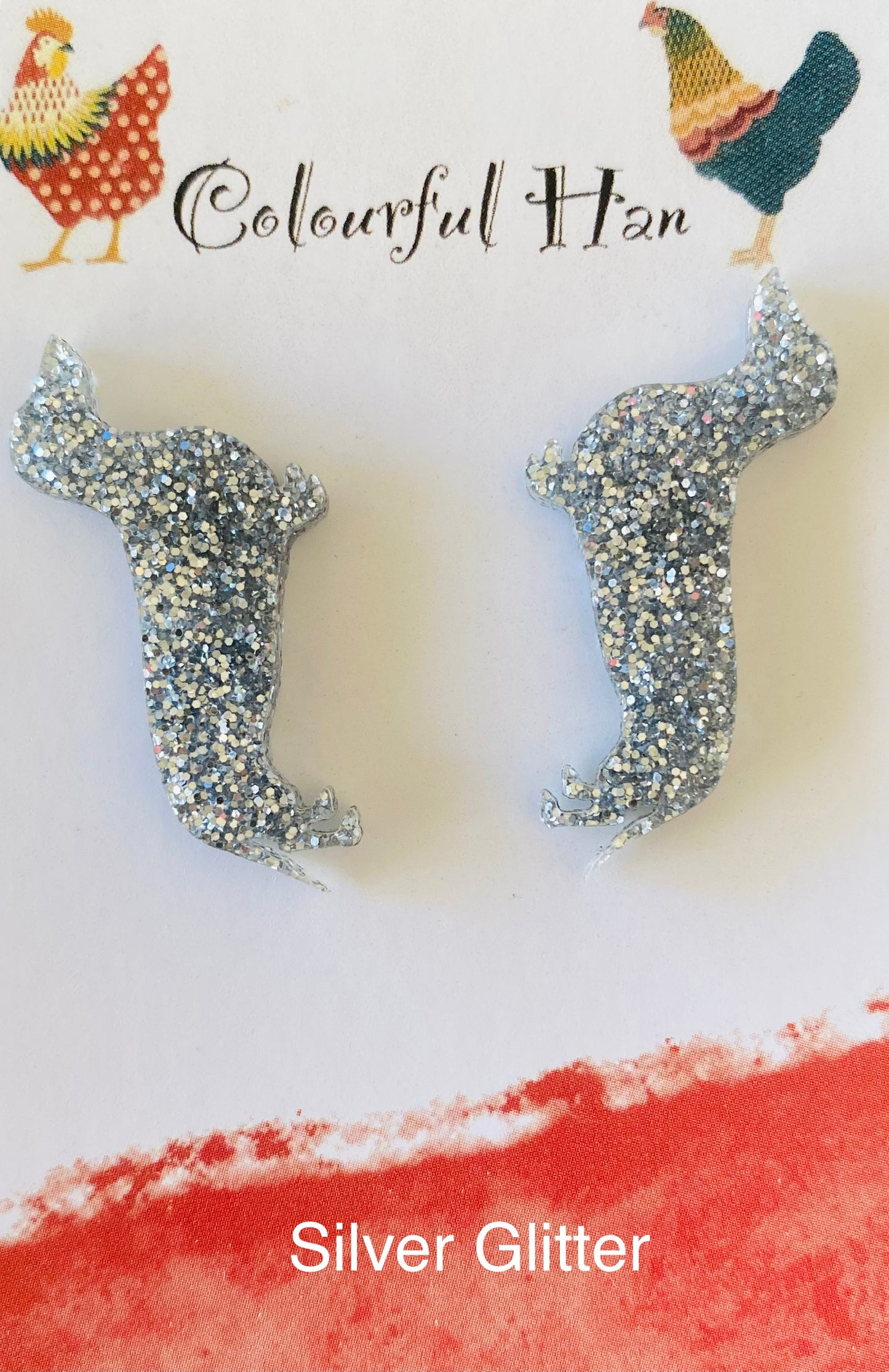 Large Dachshund Earrings