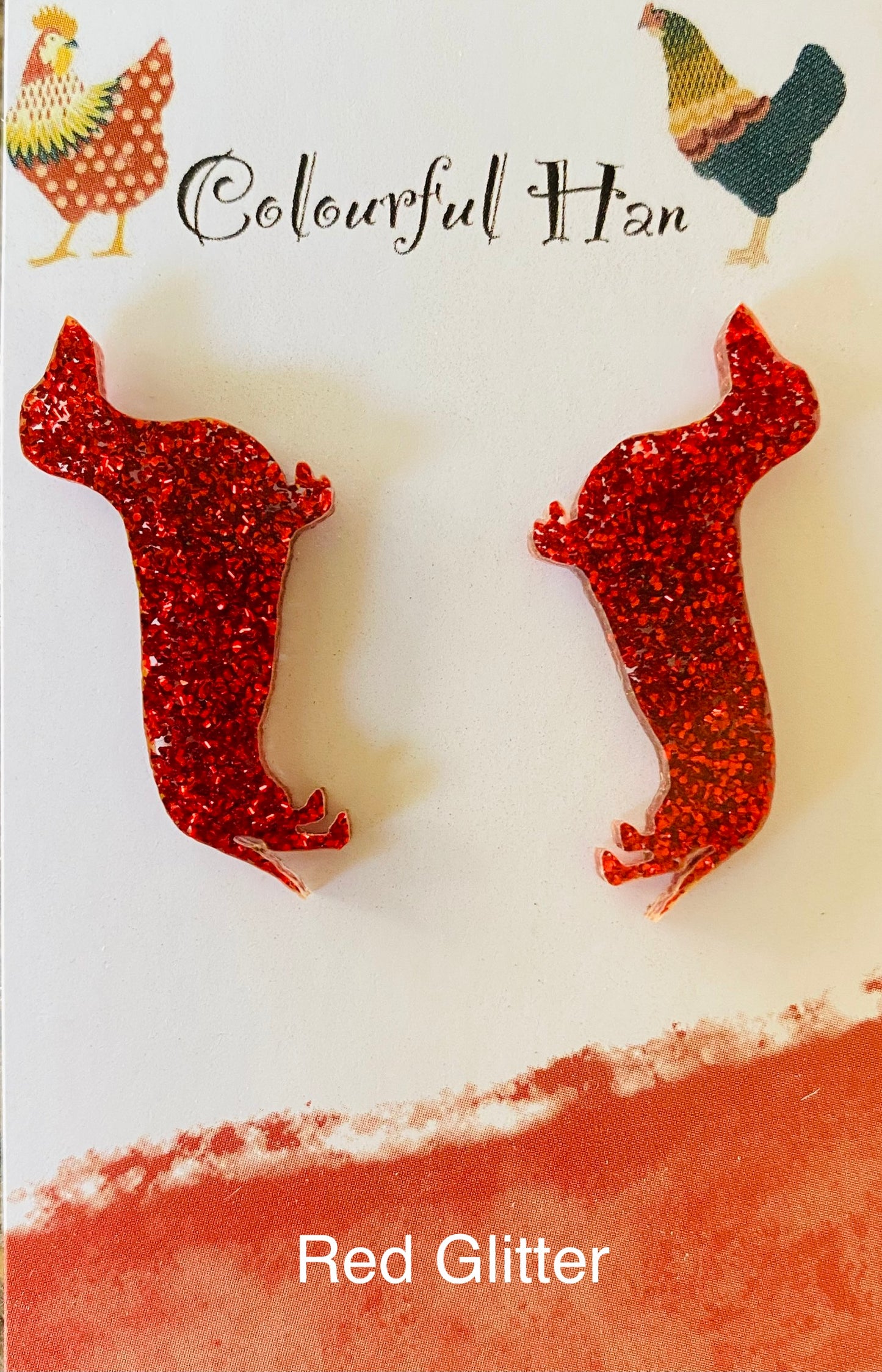 Large Dachshund Earrings