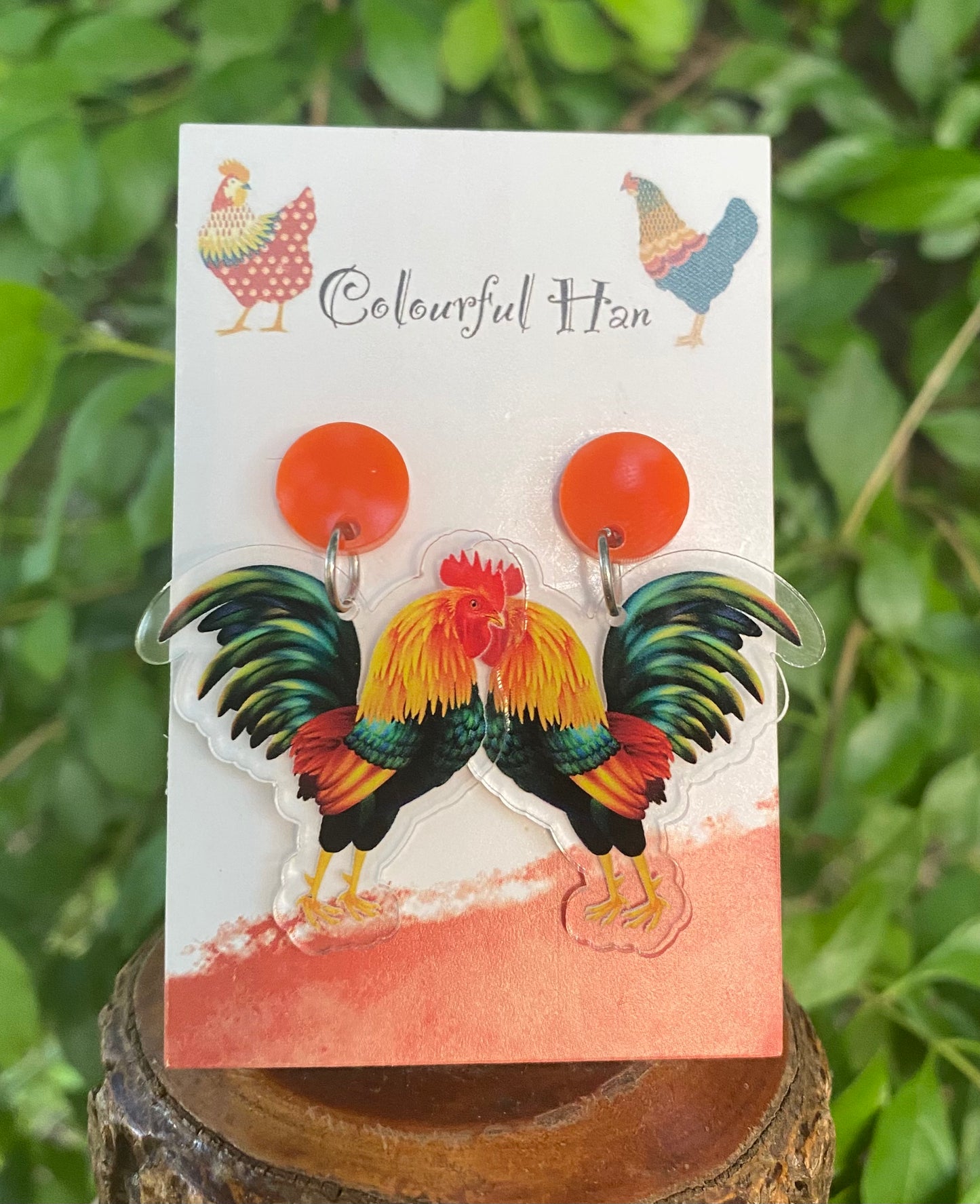 Rooster Earrings