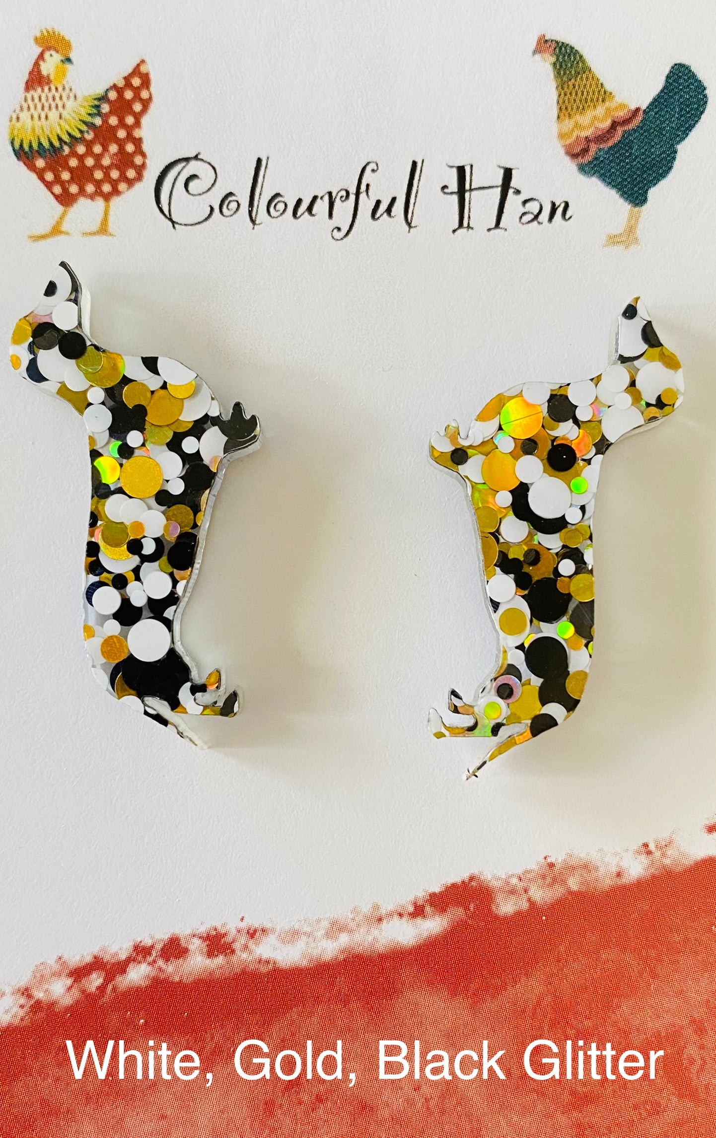 Large Dachshund Earrings