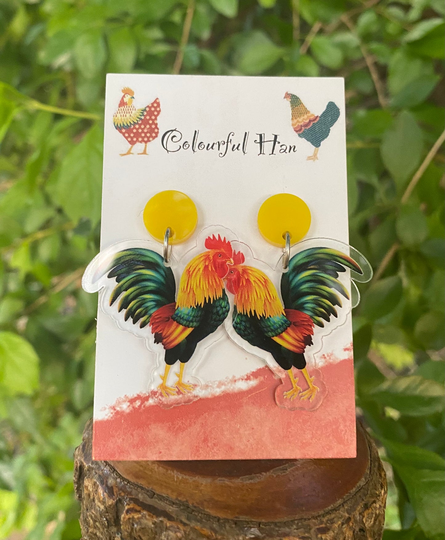 Rooster Earrings