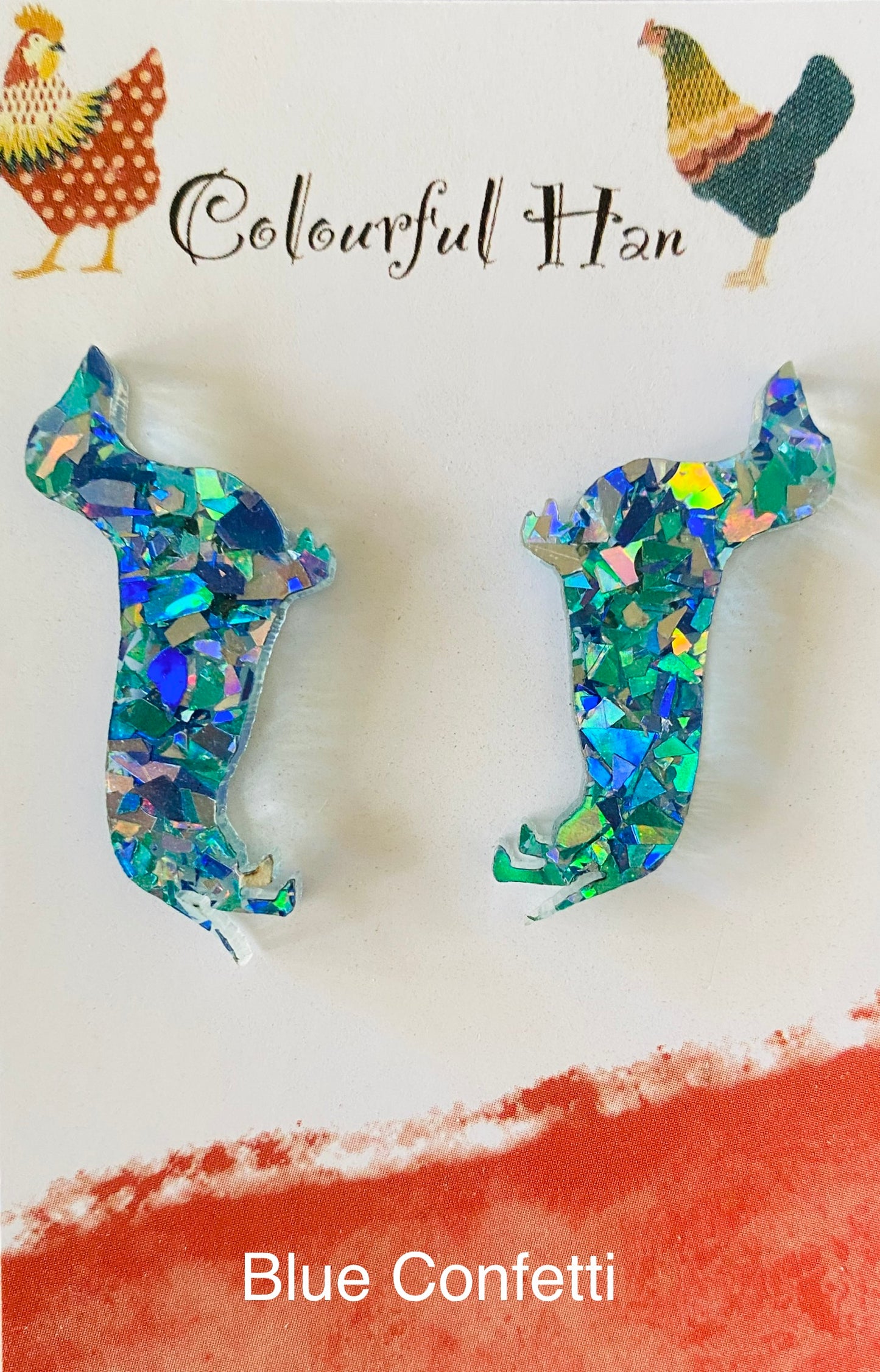 Large Dachshund Earrings