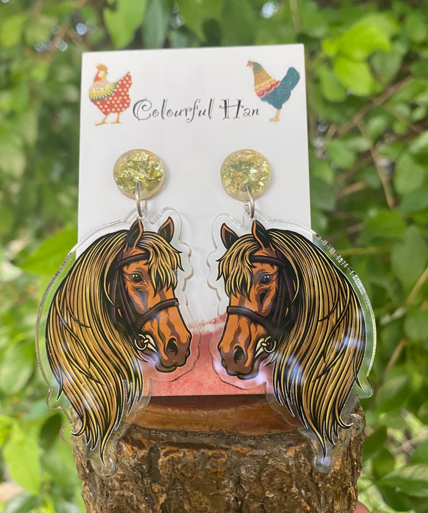Horse Head Earrings
