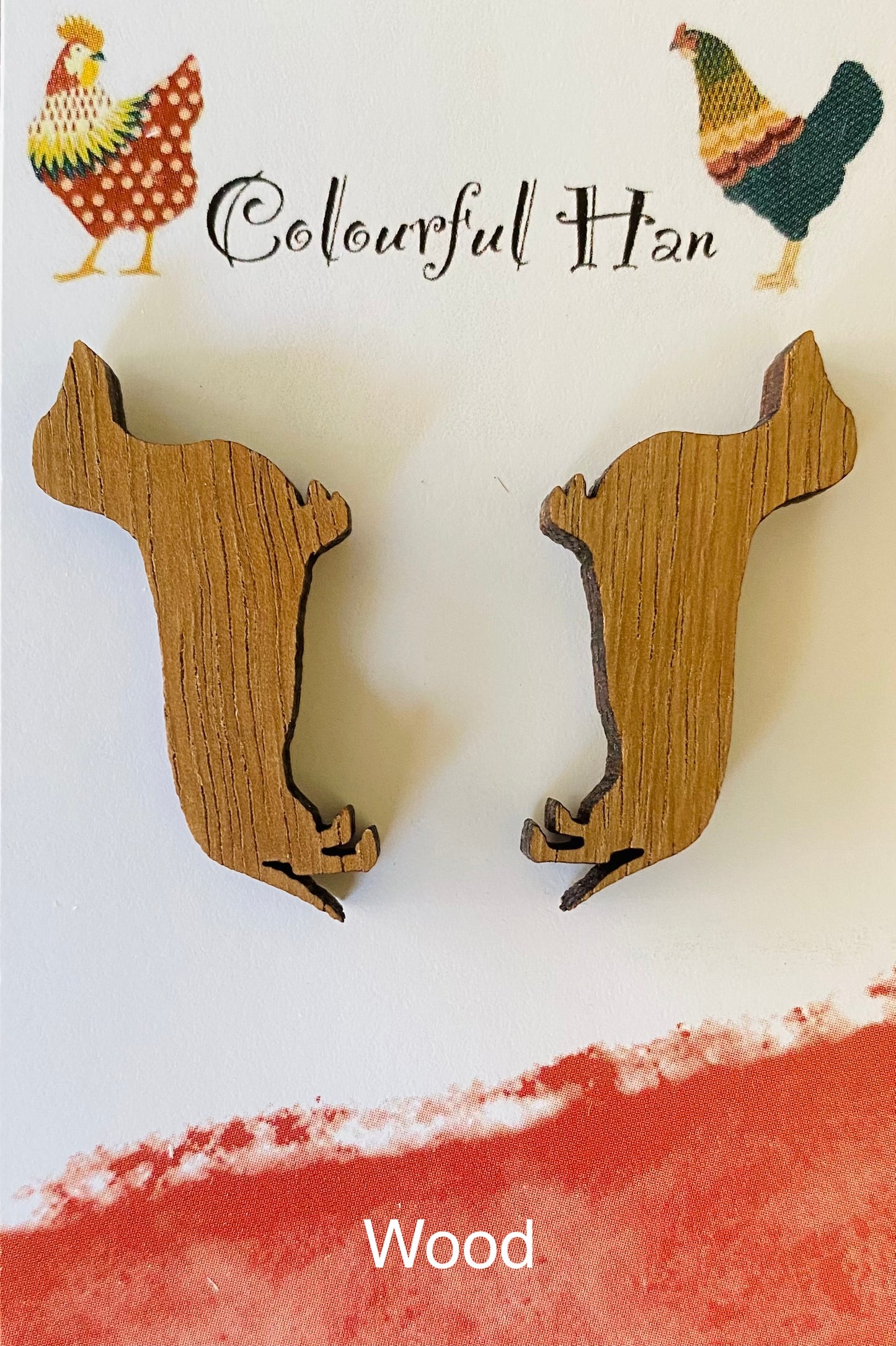 Large Dachshund Earrings