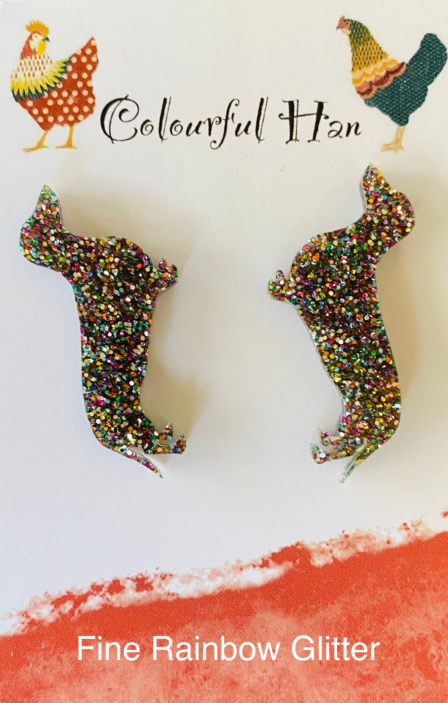 Large Dachshund Earrings