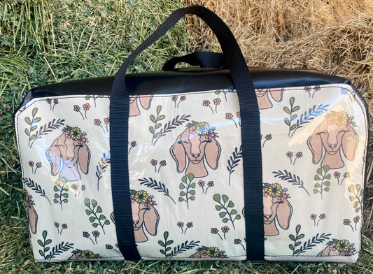 Nubian Flower Goat Bag