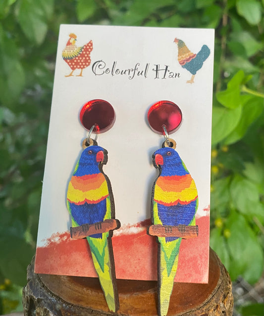 Rainbow Lorikeet Larrings