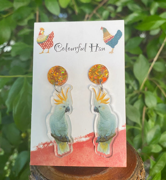 Cockatoo Earrings