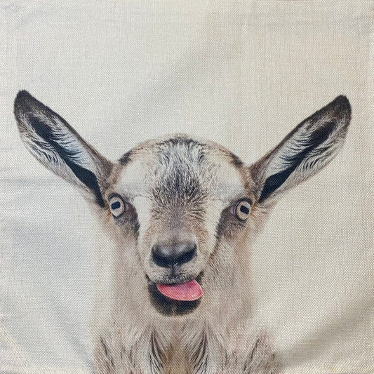 Goat pillow case
