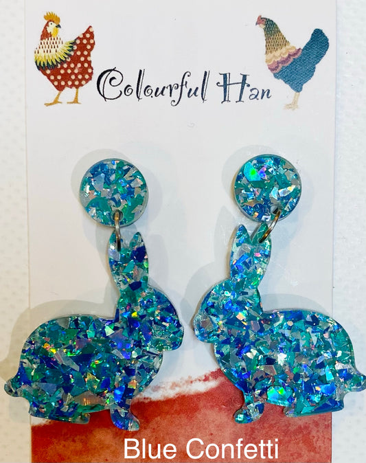 Large Rabbit Earrings