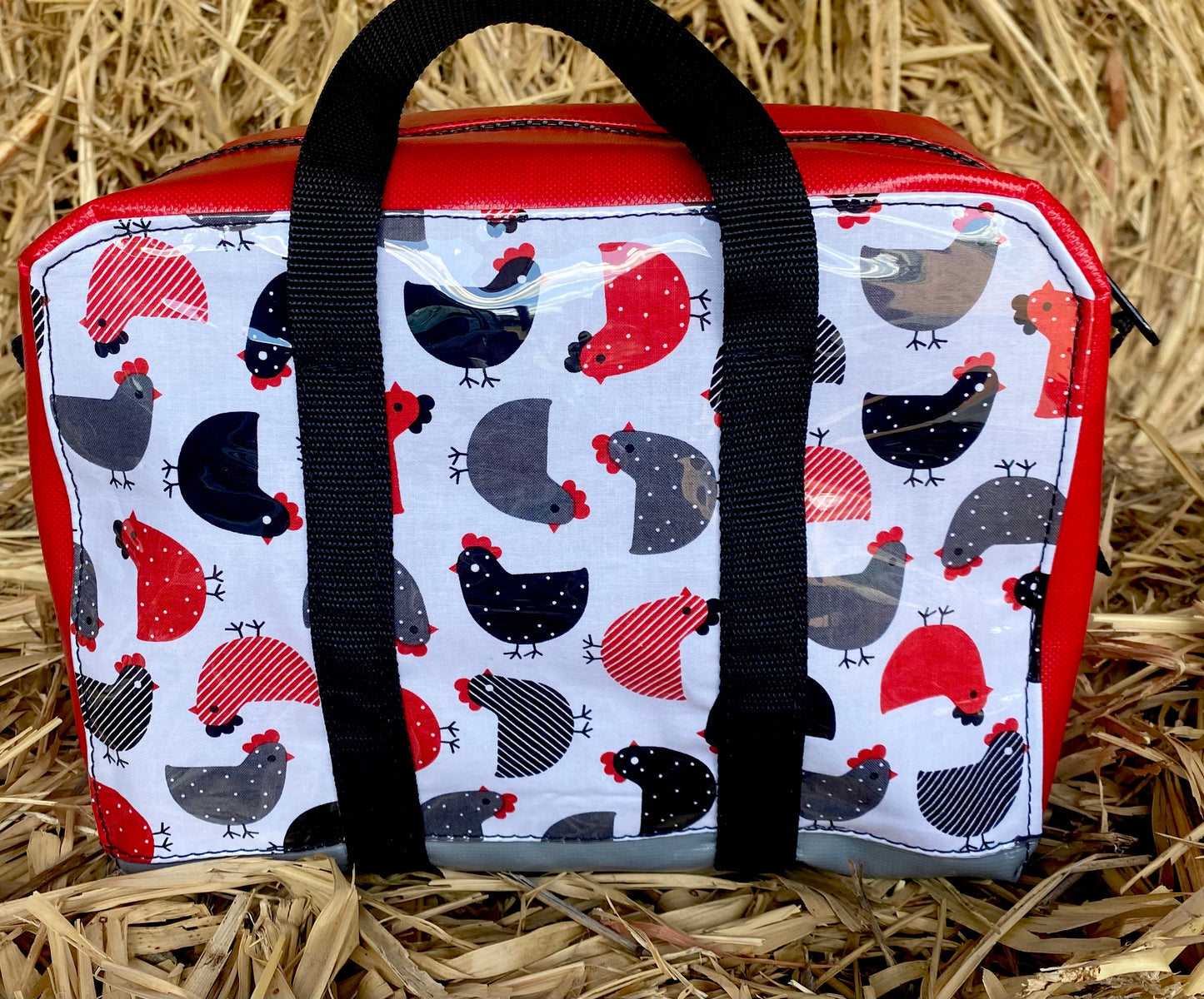 Red and Black Chicken Bag