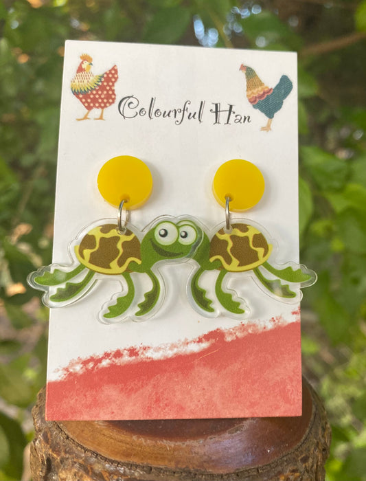 Turtle earrings