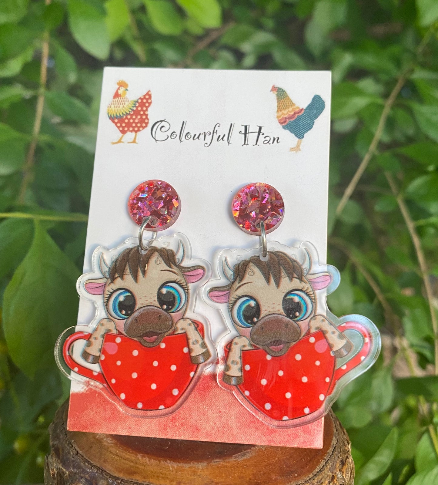 Cow Cup earrings