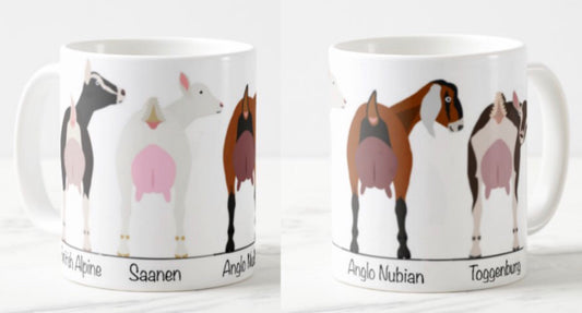 British Alpine, Saanen, Anglo Nubian, Toggenburg Coffee mug