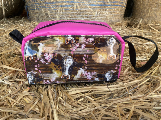 Pink Flower Cow Bag