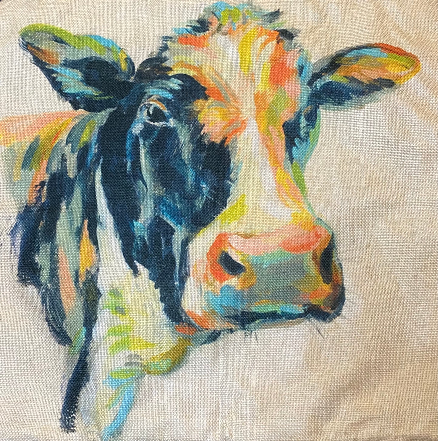 Cow pillow case