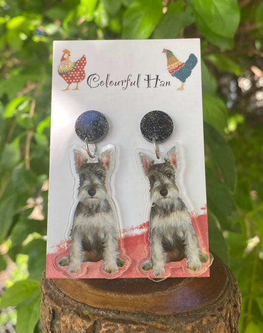 Schnauzer Earrings