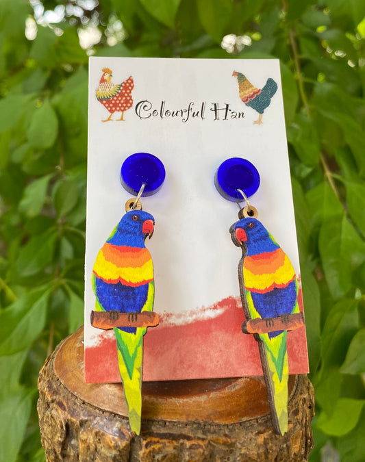 Rainbow Lorikeet Larrings