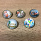 Glass duck brooch’s