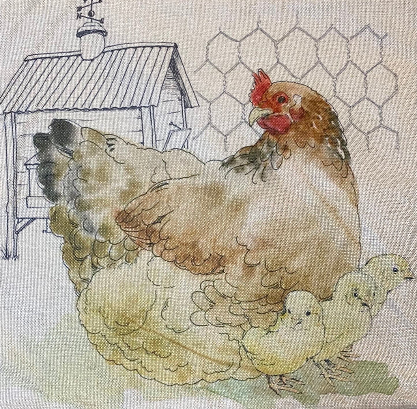 Chicken pillow case