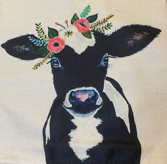 Cow pillow case