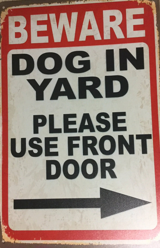 Please use front door