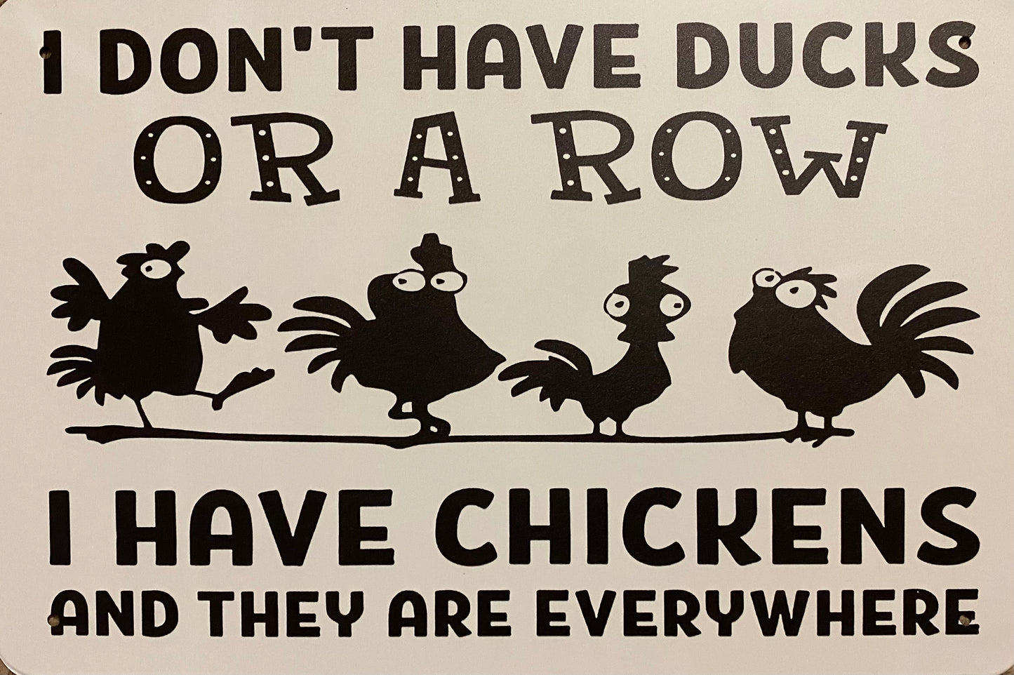 I don’t have ducks or a row I have chickens and they are everywhere