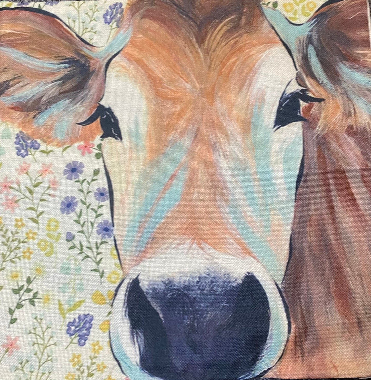 Cow pillow case